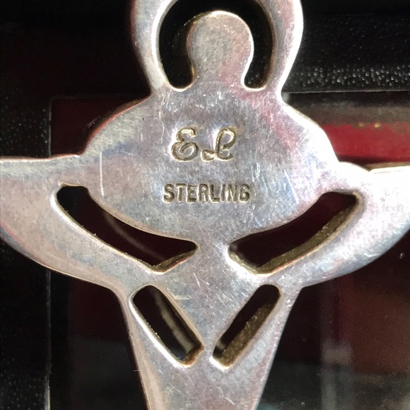 Lapis and Gibson Opal Sterling Silver pendant - Picture 4 of 5